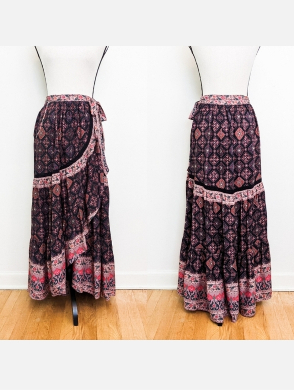 Tulle & Batiste Amira Castaway Wrap Skirt, Size Large